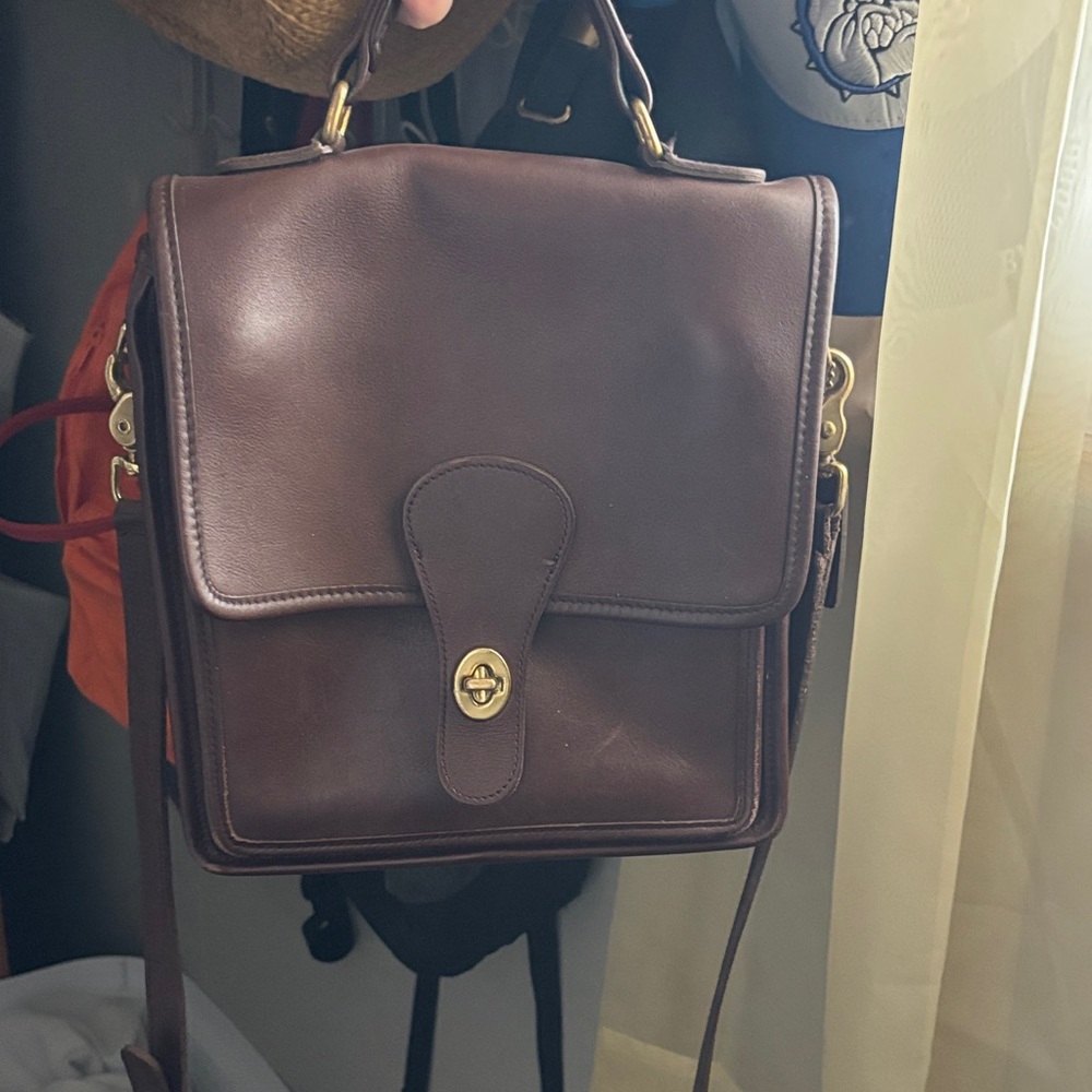 Brown Leather Crossbody Bag